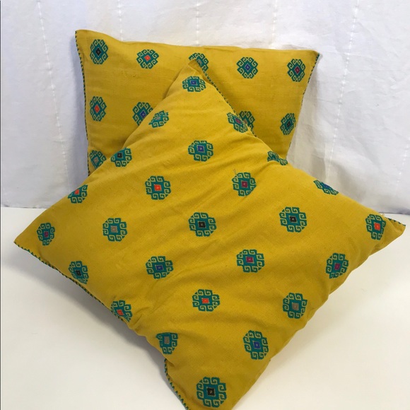 NWOT Authentic Handmade Mexican Pillow Shams - Picture 3 of 8